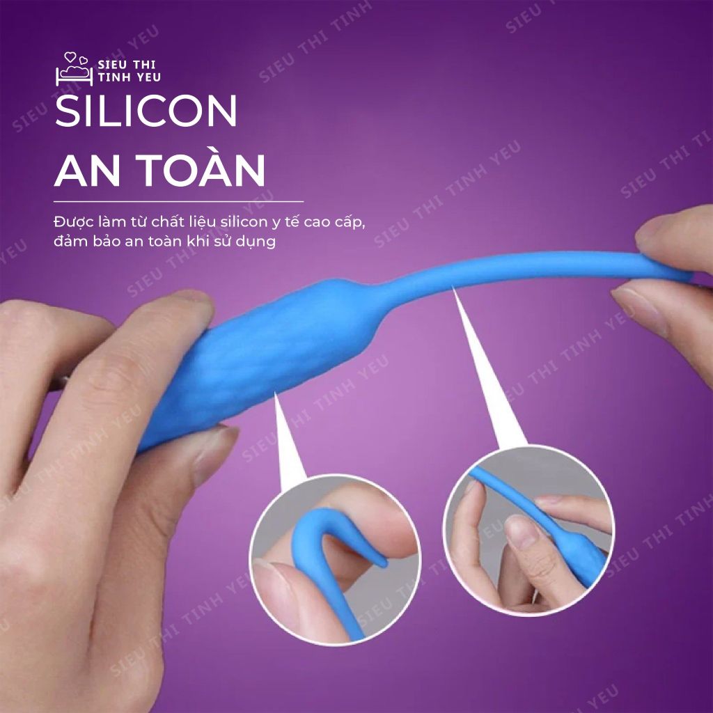 Que kích thích niệu đạo Leten cho nam đa chế độ rung dùng pin