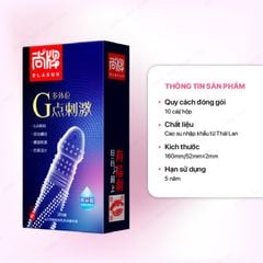 Bao cao su thân gai xoắn ốc Hộp 10 cái