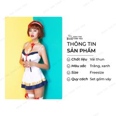 Thời trang Cosplay nàng hải quân Sexy dễ thương màu trắng