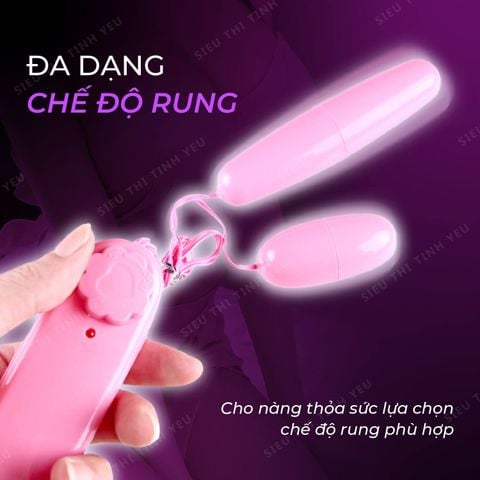 Trứng rung 2 đầu dùng pin