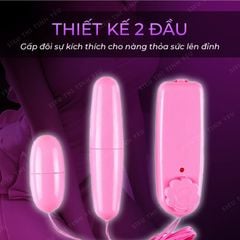 Trứng rung 2 đầu dùng pin