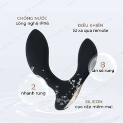 Trứng rung hậu môn LeLo Hugo rung 8 chế độ pin sạc