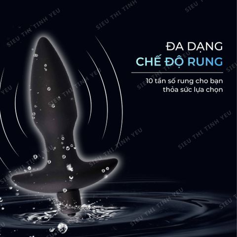 Trứng rung hậu môn Yeain Fantasy Anal Plug 10 chế độ rung dùng pin