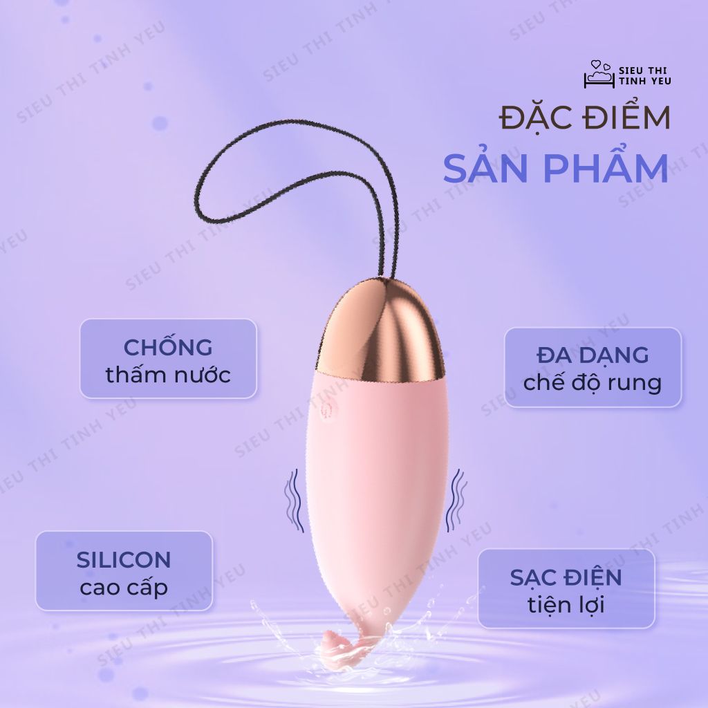 Trứng rung Lilo We Love Vibrator 10 chế độ rung dùng sạc