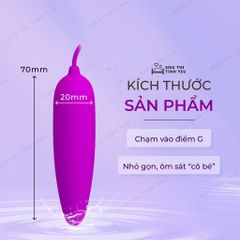 Trứng rung Pretty Love Harriet 1 đầu 12 chế độ rung dùng pin