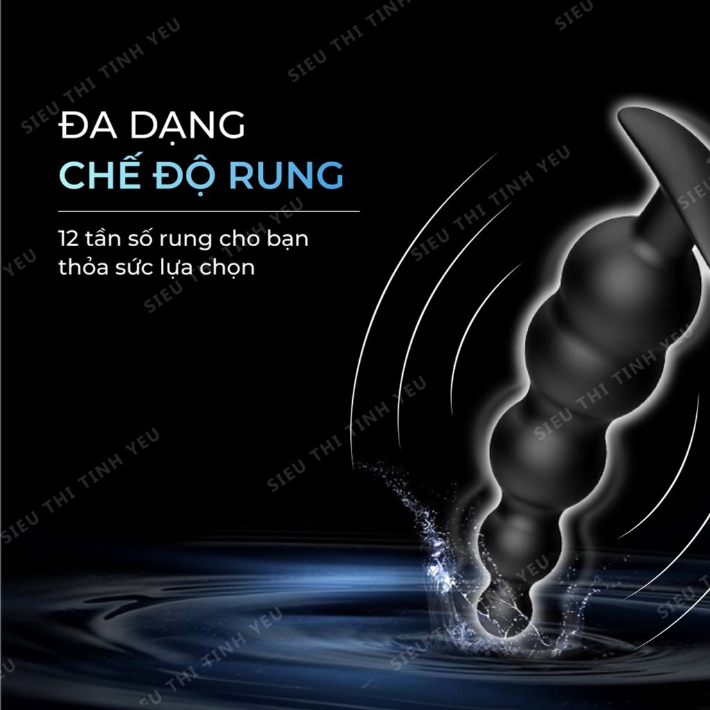 Trứng rung hậu môn Pretty Love Special Anal Stimulation 12 chế độ rung dùng pin