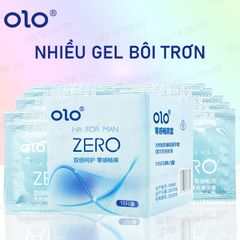 Bao cao su OLO Zero HA For Man siêu mỏng nhiều gel bôi trơn Hộp 10 cái