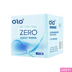 Bao cao su OLO Zero HA For Man siêu mỏng nhiều gel bôi trơn Hộp 10 cái