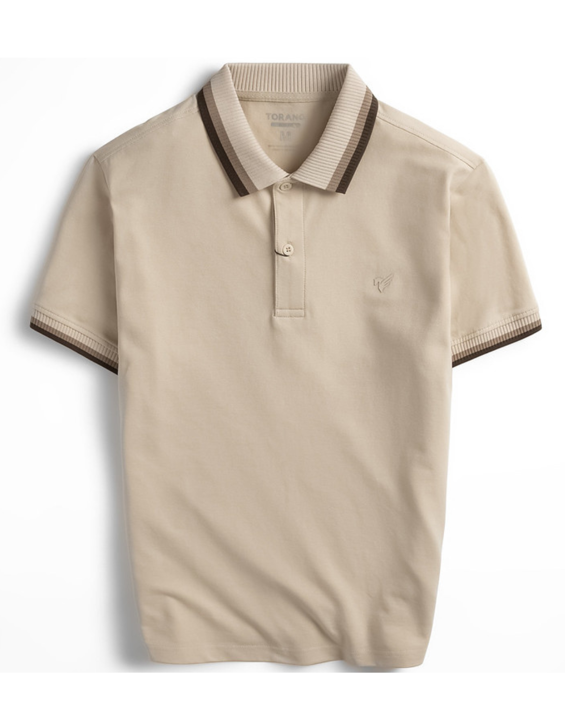  Áo Polo trơn bo kẻ in logo Horse FSTP020 