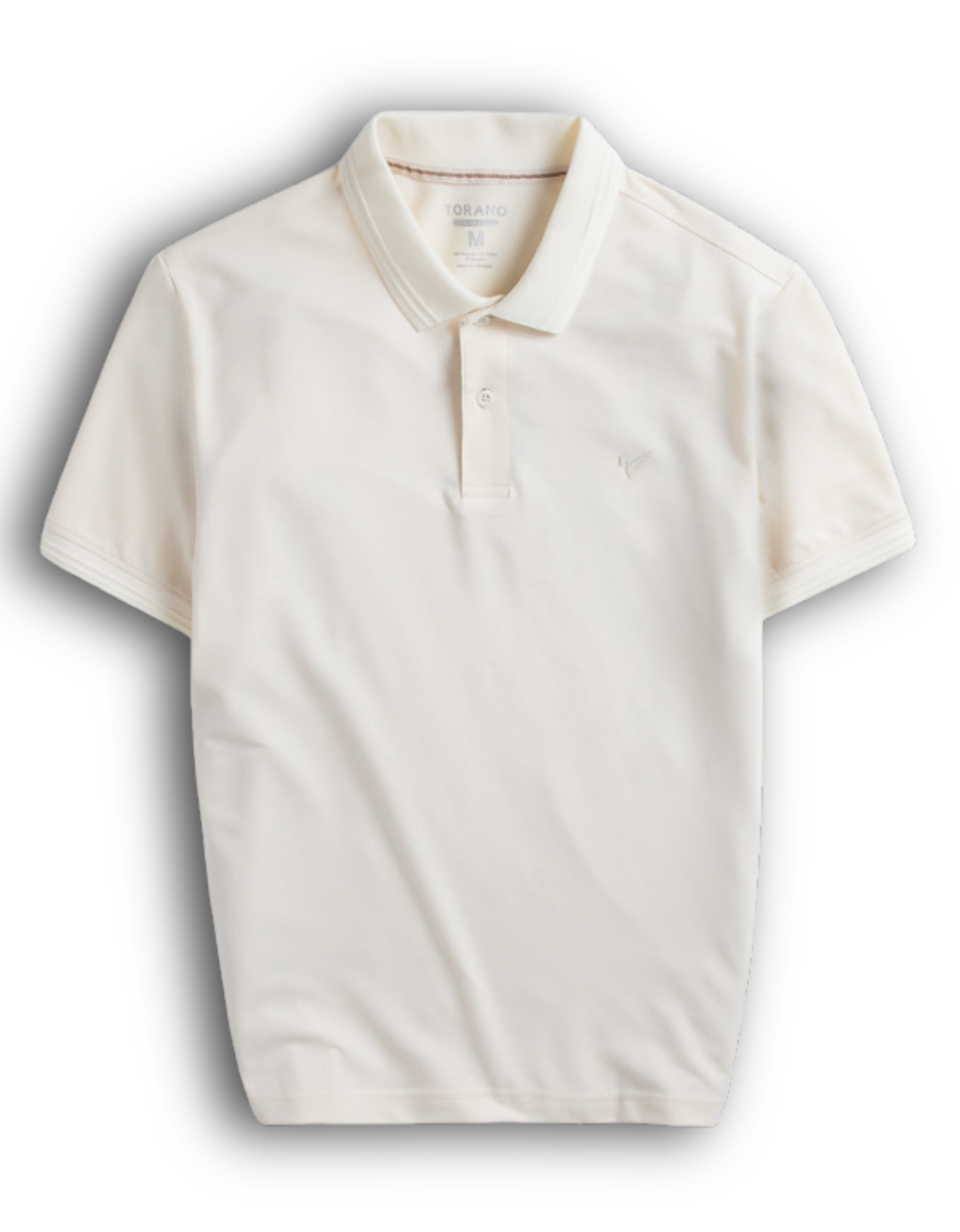  Áo Polo trơn basic thêu logo ngực ESTP038 - Trắng kem 