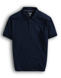  Áo Polo trơn basic thêu logo ngực ESTP038 - Xanh navy 