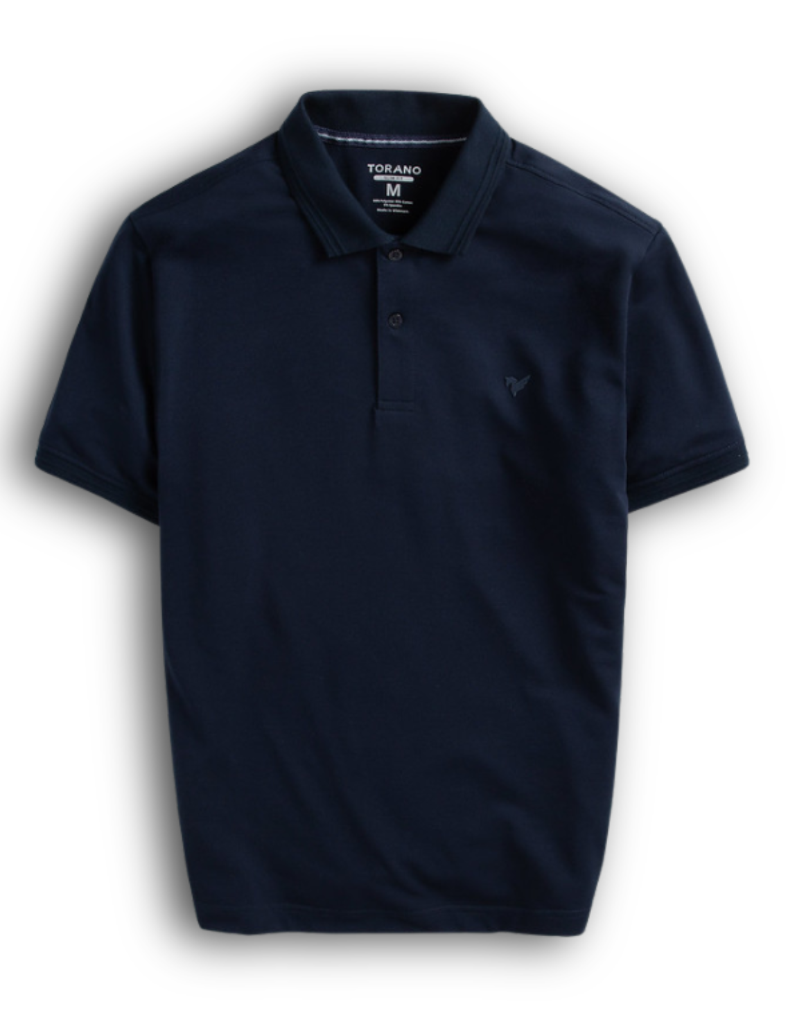  Áo Polo trơn basic thêu logo ngực ESTP038 - Xanh navy 