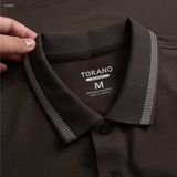  Áo Polo trơn bo kẻ logo ngực FSTP052 