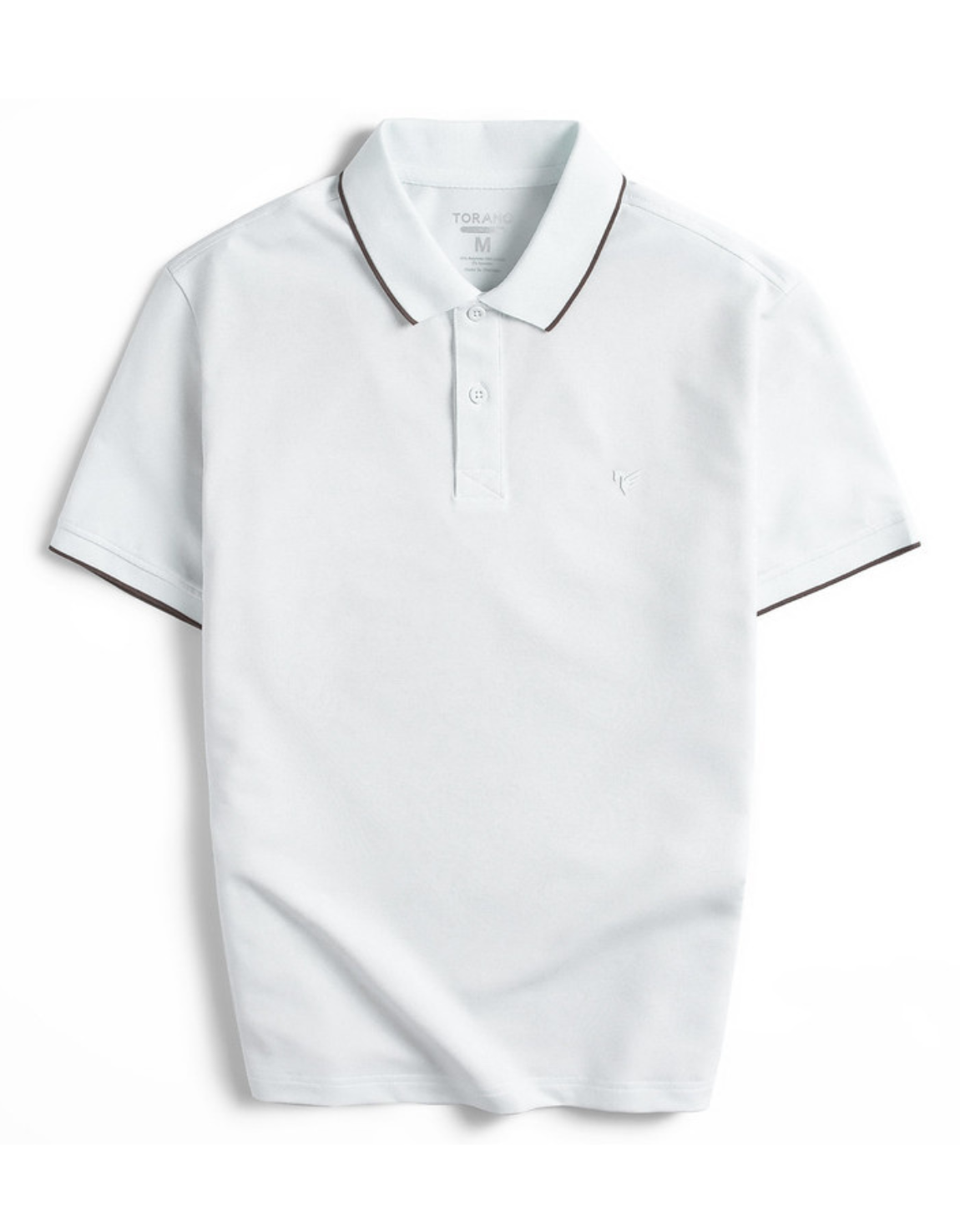 Áo Polo trơn bo kẻ in logo Horse FSTP037