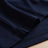  Áo Polo trơn basic thêu logo ngực ESTP038 - Xanh navy 