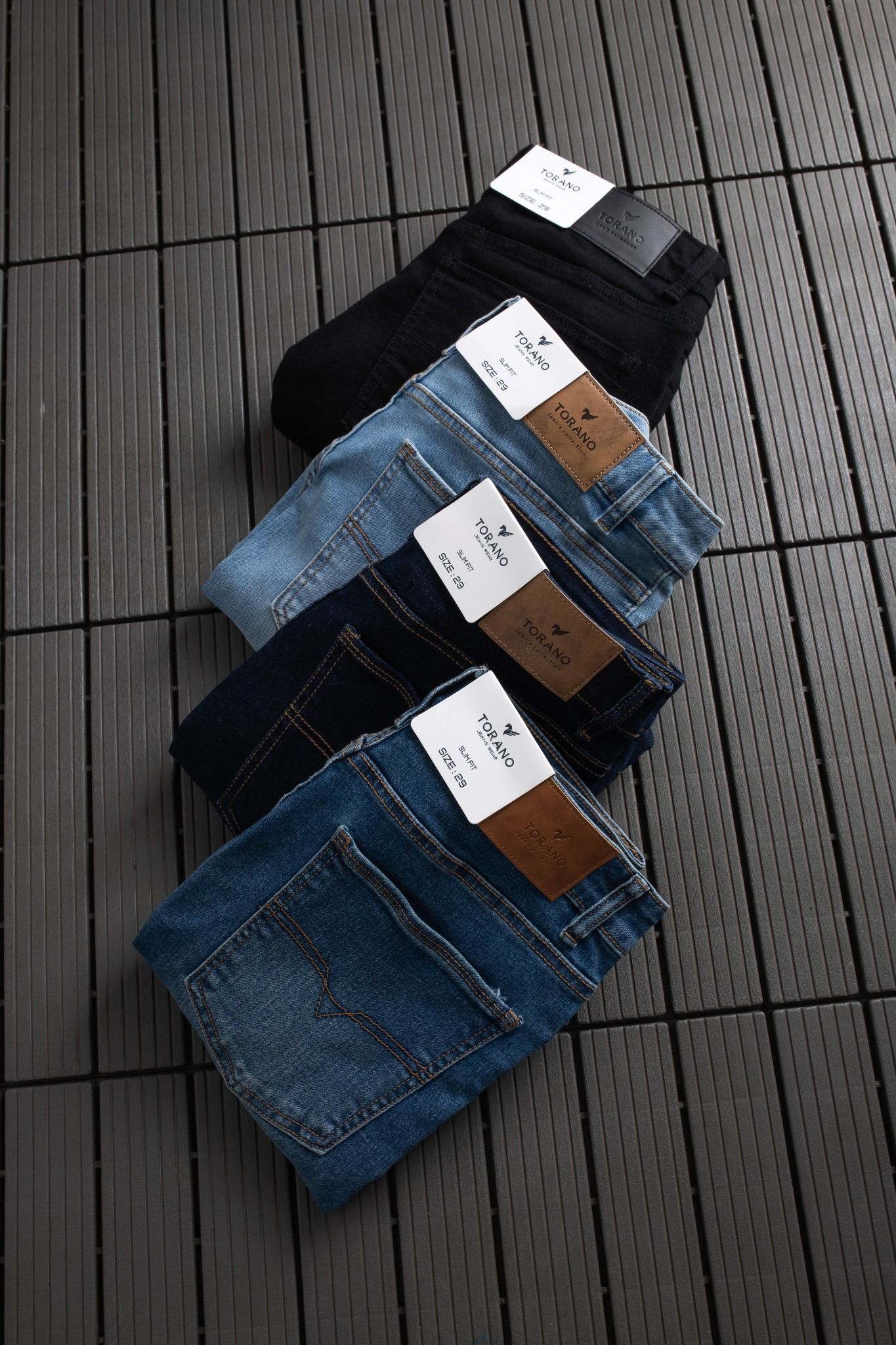  Quần Jeans basic slim EABJ012 