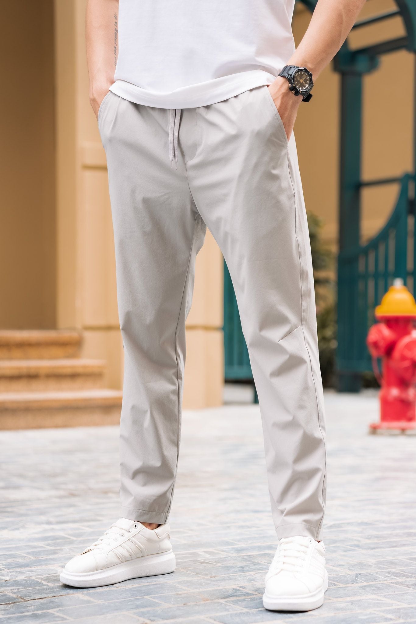  Quần gió basic ống suông EWBW001 