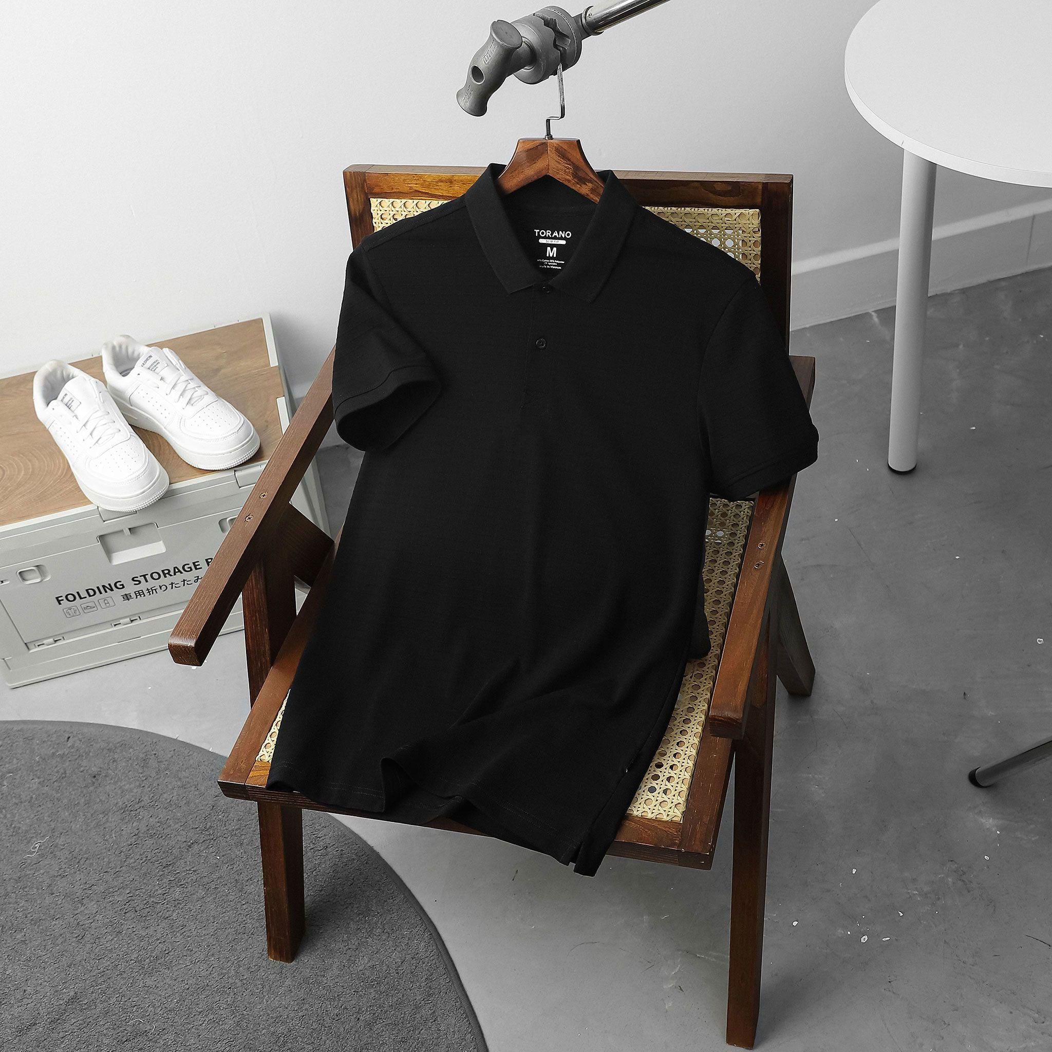  Áo Polo trơn bề mặt hiệu ứng FSTP056 