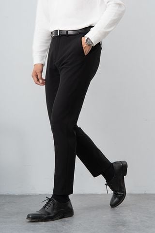 Quần âu nam slim-fit cạp trơn Soft Suit DABT900 - Chi tiết 1