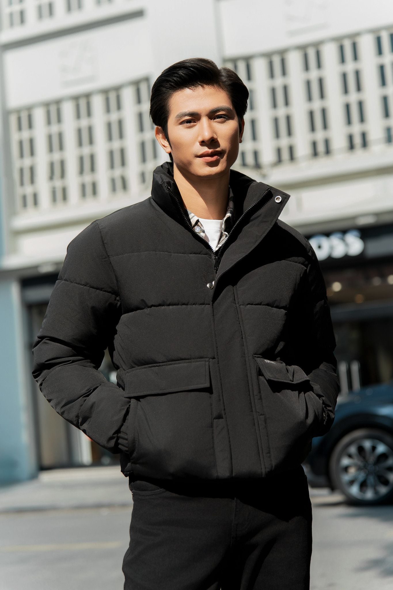  Áo khoác phao 3 lớp lót bông cổ cao FWCF005 