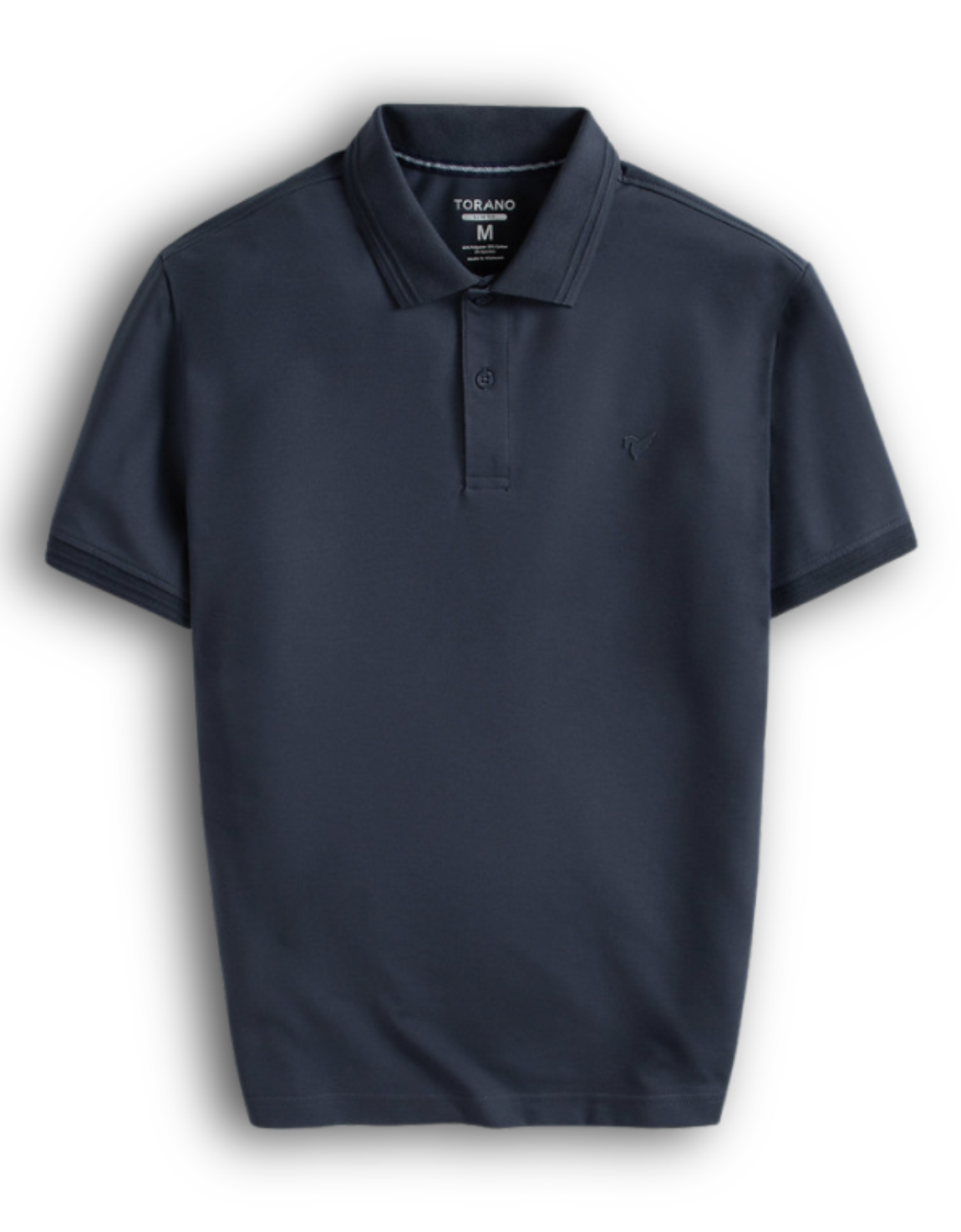  Áo Polo trơn basic thêu logo ngực ESTP038 - Xanh đá đậm 2 