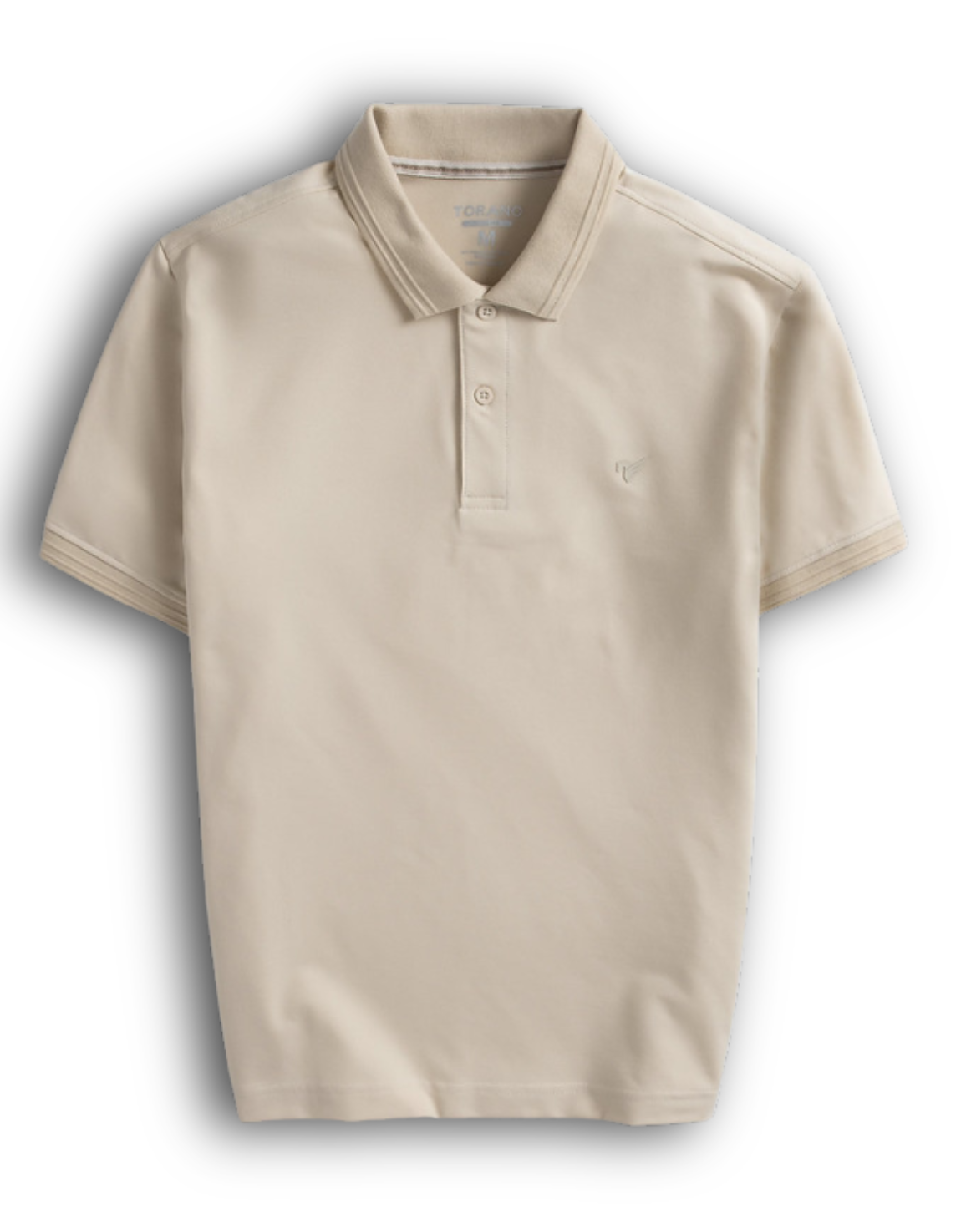  Áo Polo trơn basic thêu logo ngực ESTP038 - Trắng kem đậm 