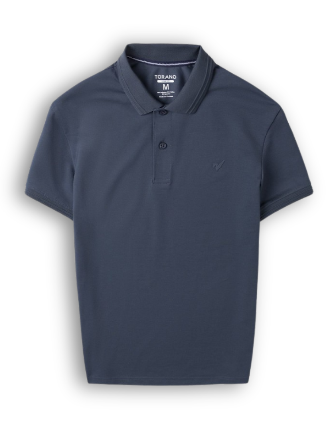  Áo Polo trơn basic thêu logo ngực ESTP038 - Xanh đá đậm 1 