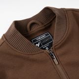  Áo Khoác nỉ vải hiệu ứng đáp logo Horse cao su FWCS004 