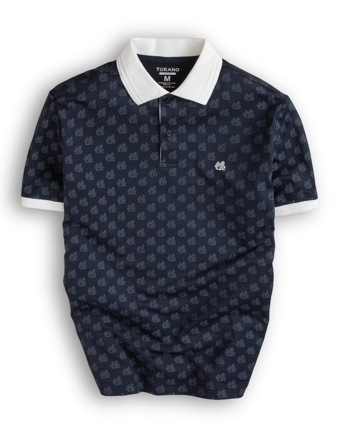  Áo polo monogram in tràn họa tiết GSTP051 