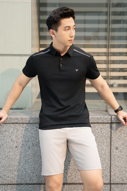 Áo Polo thể thao can vai FSTP001 — ảnh phẳng