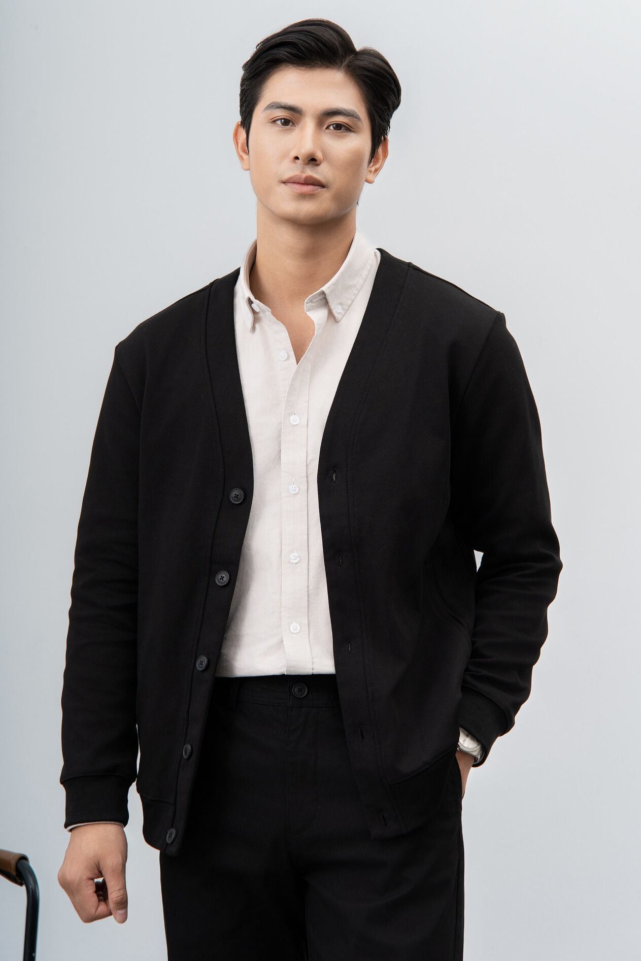  Áo khoác cardigan nỉ basic FWCS006 