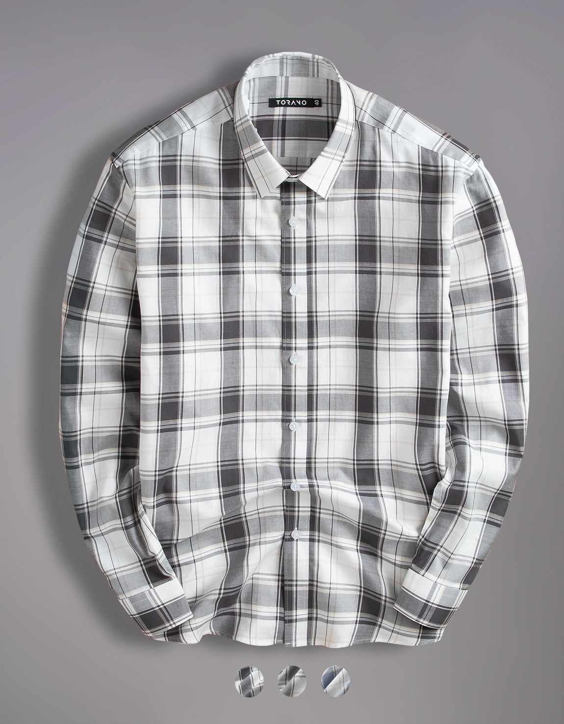  Sơ mi dài tay kẻ Checkerboard EATB003 