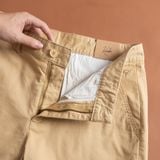  Quần short kaki basic, gấp LV bọc viền dây dệt sườn ESBK002 