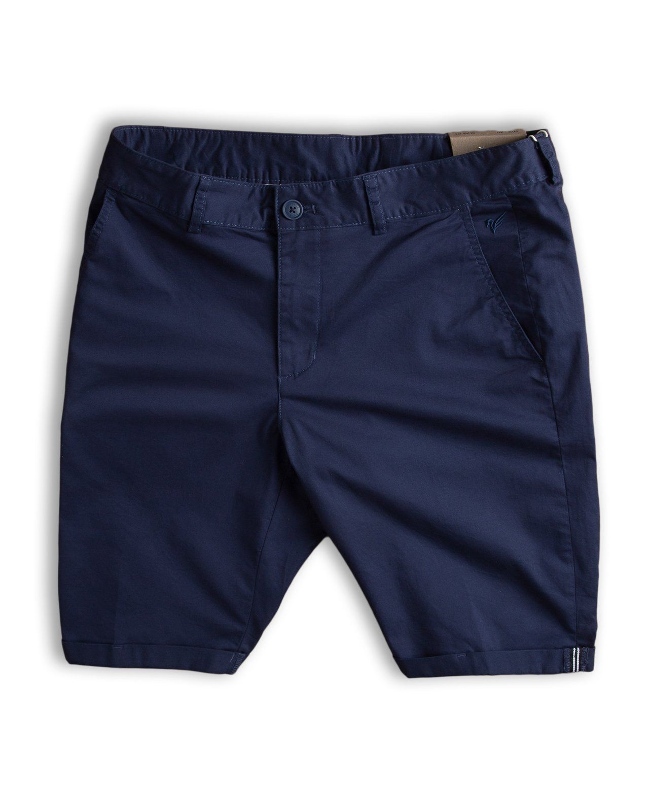  Quần short kaki basic, gấp LV bọc viền dây dệt sườn ESBK002 