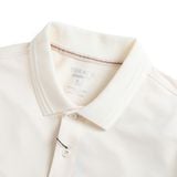  Áo Polo trơn basic thêu logo ngực ESTP038 - Trắng kem 
