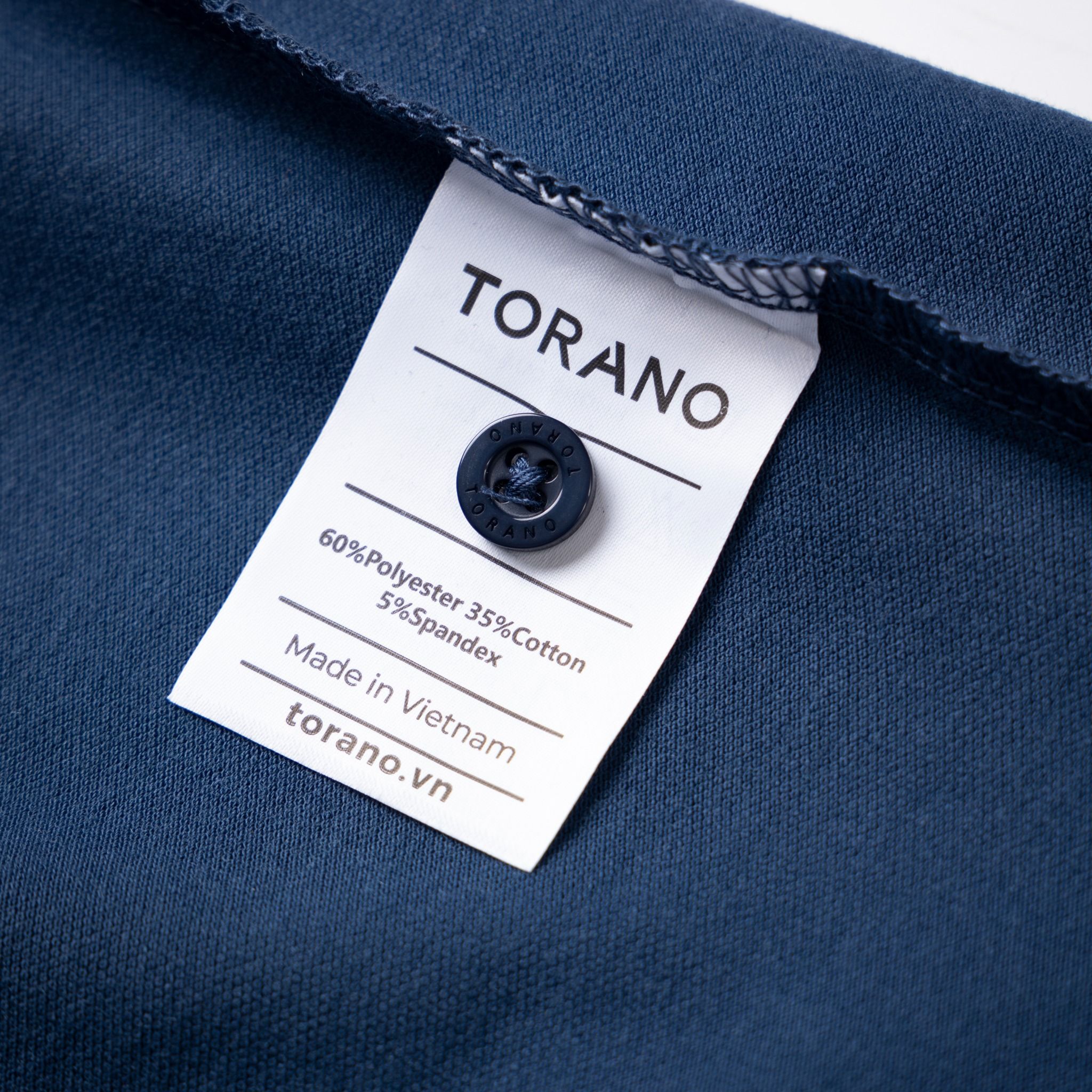  Áo Polo trơn basic thêu logo ngực ESTP038 - Xanh da trời đậm 