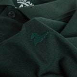  Áo Polo trơn basic thêu logo ngực ESTP038 - Xanh lá cây đậm 