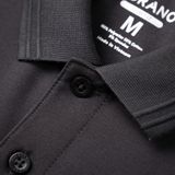  Áo Polo trơn basic thêu logo ngực ESTP038 - Xám đậm 