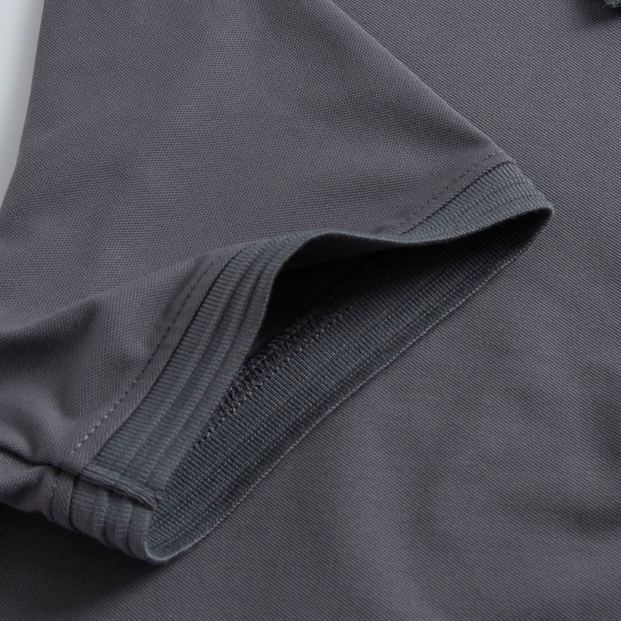  Áo Polo trơn basic thêu logo ngực ESTP038 - Xám 