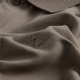  Áo Polo trơn basic thêu logo ngực ESTP038 - Nâu nhạt 