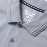  Áo Polo trơn basic thêu logo ngực ESTP038 - Xanh đá nhạt 