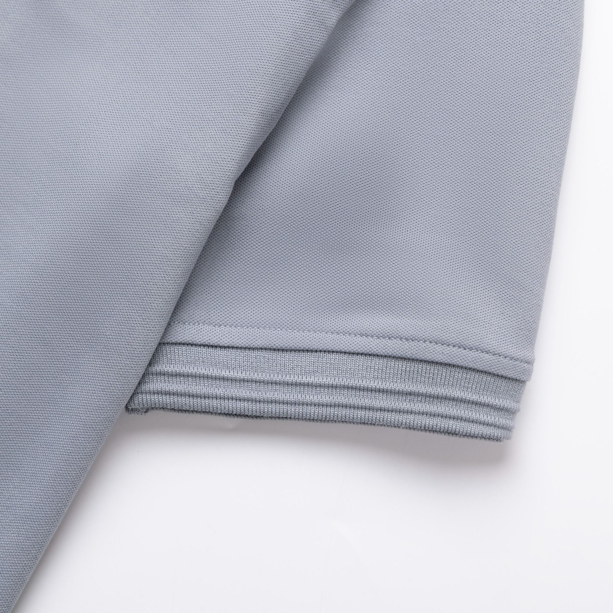  Áo Polo trơn basic thêu logo ngực ESTP038 - Xanh đá nhạt 