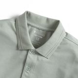  Áo Polo trơn basic thêu logo ngực ESTP038 - Xanh mint nhạt 