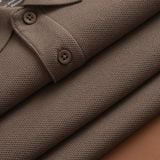  Áo Polo trơn vải lục giác - logo ngực ESTP042 