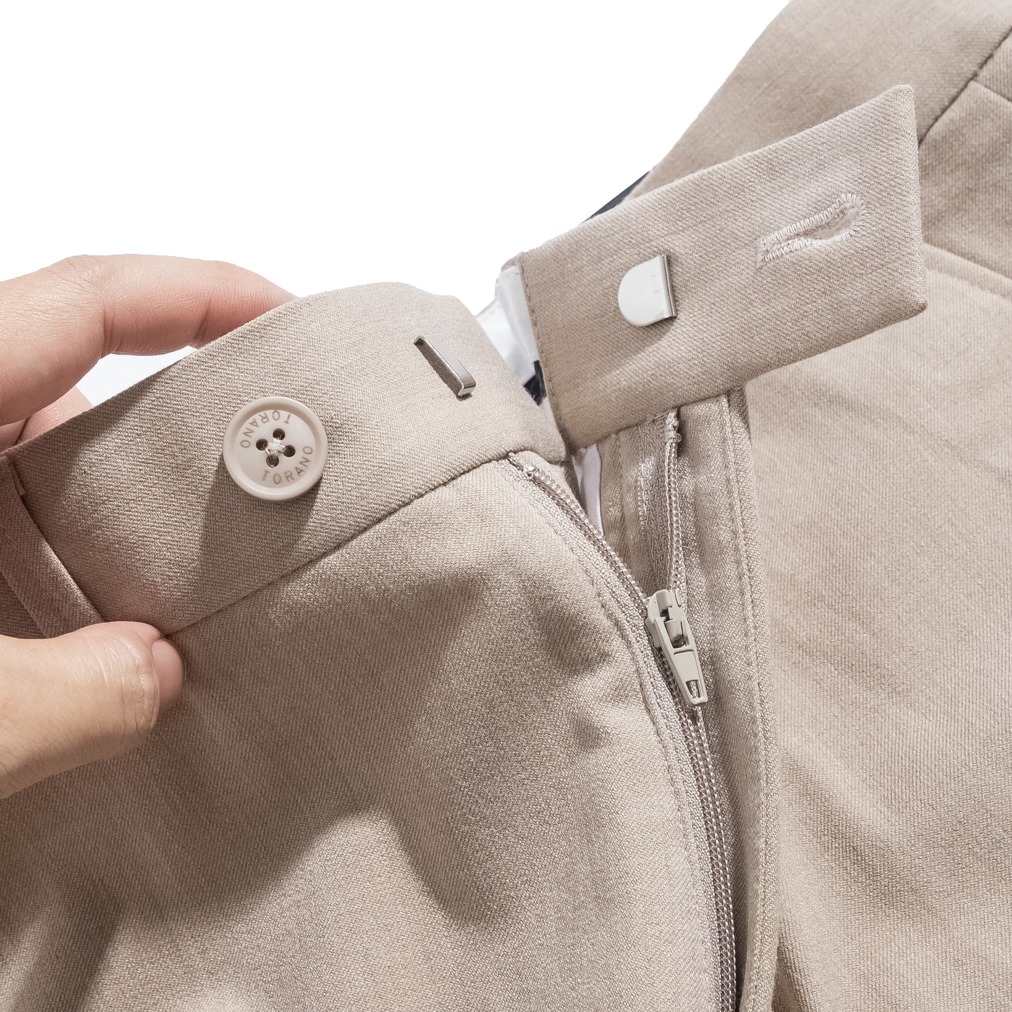 Quần âu slim-fit cạp trơn FABT003 — ảnh phẳng