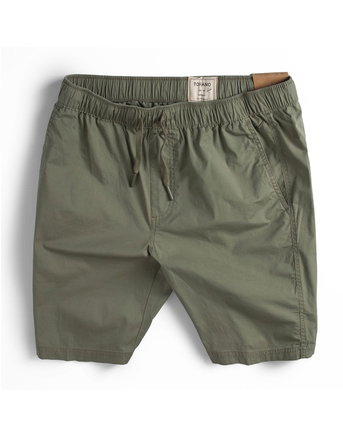  Quần short khaki cạp chun basic, diễu gấu FSBK010 