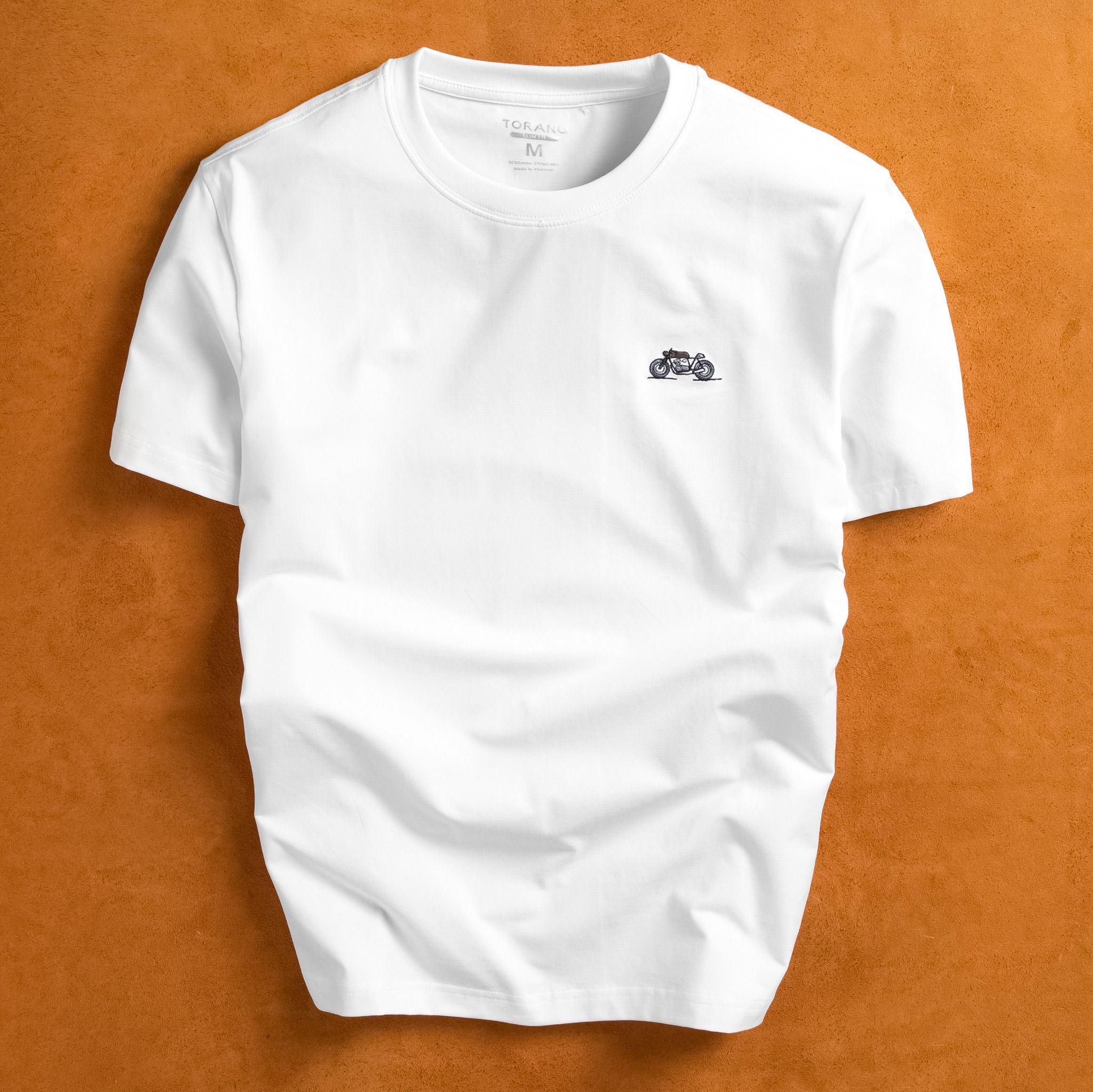  Áo T shirt họa tiết thêu logo Motorbike FSTS006 