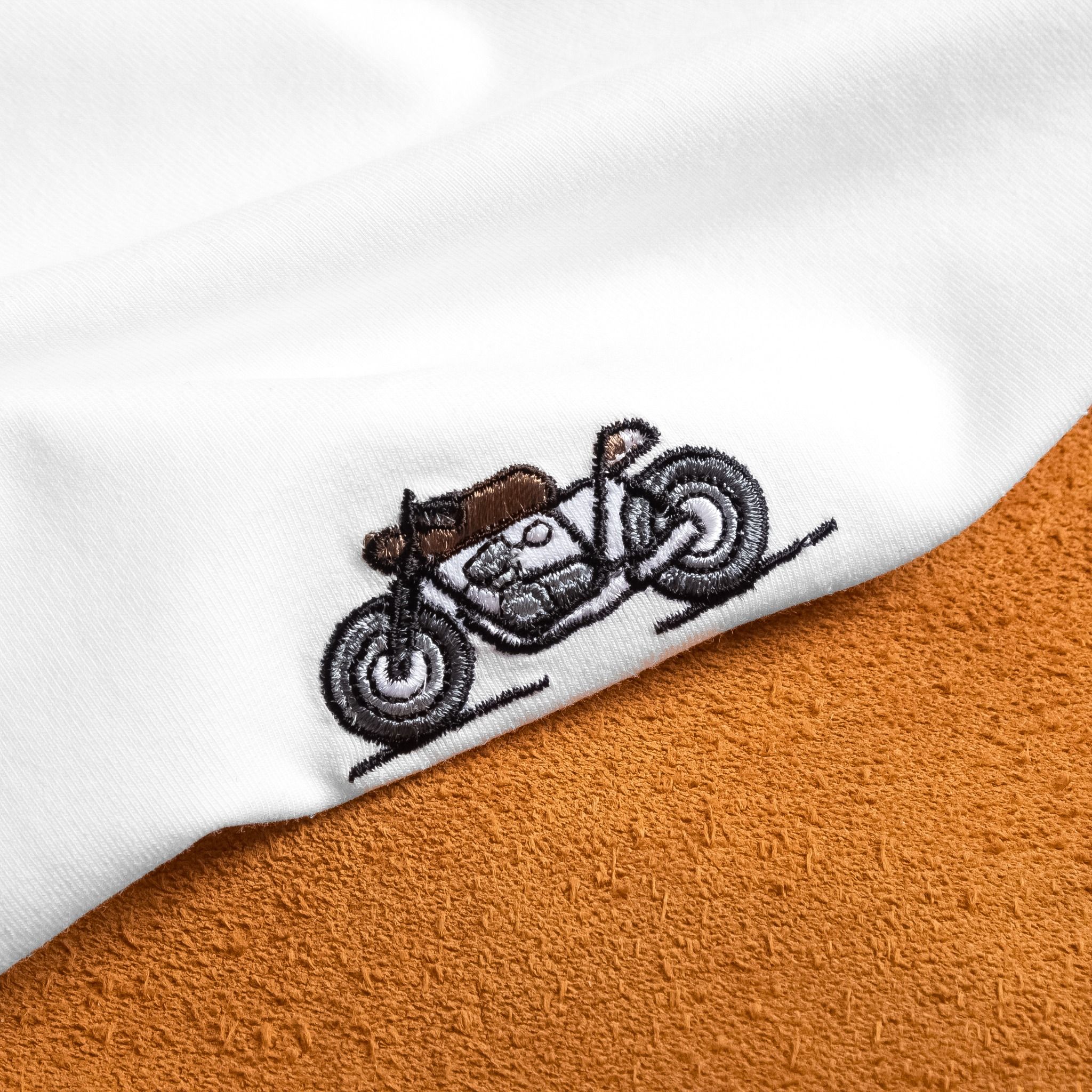  Áo T shirt họa tiết thêu logo Motorbike FSTS006 
