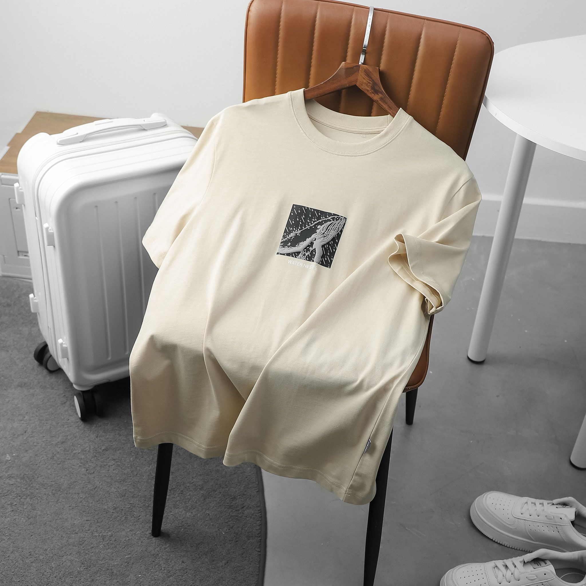  Áo T shirt họa tiết in Water Nests FSTS020 