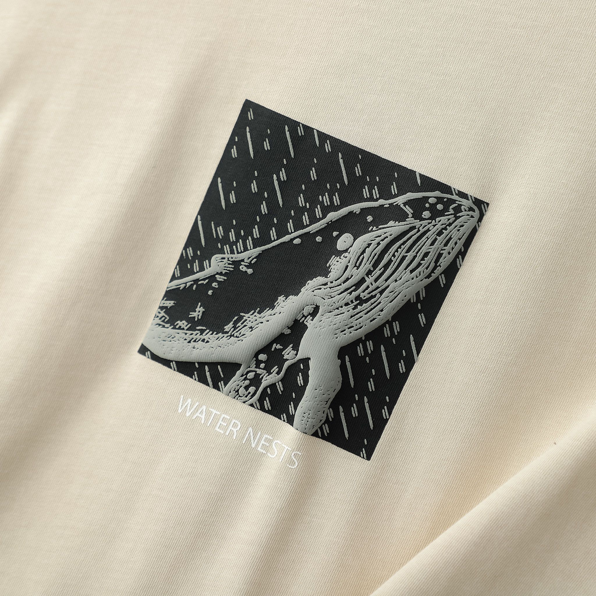  Áo T shirt họa tiết in Water Nests FSTS020 